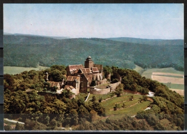 AK Burg Breuberg, Luftbild, um 1970