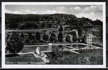 AK Hchst, Schwimmbad, 1950er-Jahre