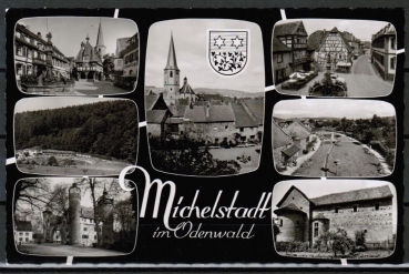 AK Michelstadt, Stadt-Ansichten, datiert 1962