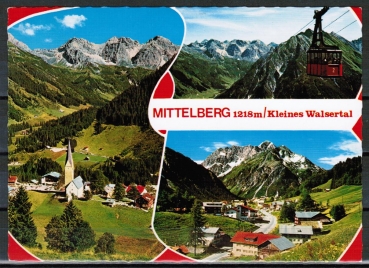 Ansichtskarte Kleinwalsertal / Mittelberg, um 1980