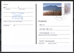 Bund 3163 als portoger. EF mit 45 Cent Chiemsee rechts weiss als Nassklebe-Marke auf Inlands-Postkarte von 2015-2019 in Ankauf gesucht !