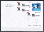 3 Internetmarken zu  der Dt. Post AG zu 0,05  als Zusatz auf Brief