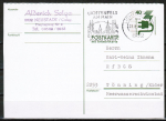 Bund 699 als Ganzsachen-Postkarte mit eingedr. Marke 40 Pf Unfallverhtung mit altem Adress-Vordruck, Antwortkarte als Inlands-Postkarte von 1974-1978