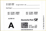 Label der Deutschen Post AG fr "Alterssichtprfung"