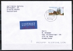 Bund 2850 als portoger. EF mit 75 Cent Regensburg als Skl.-Marke auf Auslands-Brief bis 20g von 2011-2014 in die Niederlande, codiert