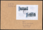 Bund 2757+2758 als portoger. Block-EF mit 145 Ct. Bundestag- / Bundesrat-Block auf bergr. B5-Inlands-Brief von 2010, Stempelmngel, ca. 25 cm lang