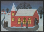 10 gleiche Ansichtskarten von W. Grnemeyer - "Dorfkirche im Winter"