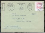 Bund 601 als portoger. EF mit 30 Pf Philatelistentag auf Inlands-Brief bis 20g von 1969-1972