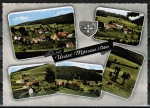 AK Mossautal / Unter-Mossau, colorierte AK mit 5 Dorf-Ansichten, gelaufen 1965