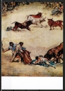 Ansichtskarte von Goya (1746-1828) - "Bordeaux-Stiere" (Ausschnitt)