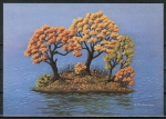 Ansichtskarte von Helga Mosbacher - "Insel im Herbst"