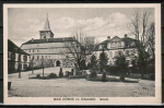 AK Bad Knig, Marktplatz mit den Schlssern und dem Kriegerdenkmal, um 1920 / 1925