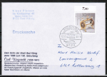 Brief mit Erinnerungsstempel der Stadt Bad Knig zum 150. Geburtstag von Carl Weyprecht von 1988