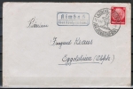 Brief mit Landpoststempel "Kimbach ber Knig (Odenw.)" - von 1942