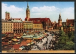 Ansichtskarte von Alt-Mnchen - "Viktualienmarkt", Reprint ca. 1980