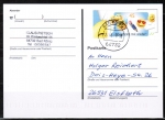 Bund 3458 als portoger. EF mit 45 Cent "Ich schreib mal wieder !" auf Inlands-Postkarte vom April-Juni 2019, codiert