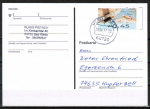 Bund ATM 8 "Briefe schreiben" - Marke zu 0,45  als portoger. EF auf Inlands-Postkarte von 2017-2019, codiert