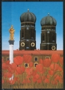 10 gleiche Ansichtskarten von Monika Piotrowski - "Tulpen aus Mnchen" (1978)