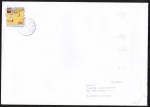 Bund 2035 als portoger. EF mit 300 Pf Erich Kstner auf C5-Inlands-Brief von 1999, 23 cm lang, rechts braune Stelle von rs. Skl.-Klappe