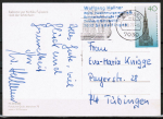 Bund 937 als portoger. EF mit 40 Pf Ulmer Mnster auf Inlands-Postkarte von 1977-1978