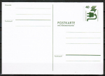 Bund 699 als Ganzsachen-Postkarte mit eingedruckter Marke 40 Pf Unfallverhtung - Antwort-Postkarte mit altem Adress-Vordruck - ungebraucht