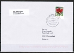 Bund 2968 als portoger. EF mit 58 Cent Blumen aus Rolle auf B-Brief von 2013 vom ZAG Bsingen in die Schweiz, codiert