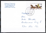 Bund 1255 als portoger. EF mit 60 Pf Mophila auf Inlands-Postkarte von 1985-1989