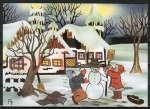 10 gleiche Ansichtskarten von Anne Peter - "Der Winter"