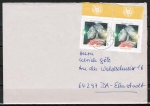 Bund 1841 als portoger. MeF mit 2x 100 Pf Martin Luther auf Inlands-Kompakt-Brief 20-50g von 1996, Mngel