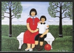 10 gleiche Ansichtskarten von Leonie Hoppe - "Mutter und Sohn" (1979)