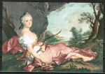 10 gleiche Ansichtskarten von Jean-Marc Nattier (1685-1766) - "Portrait von Marie Adelaide"