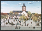 Ansichtskarte von Felizitas Kastner - Dsseldorf, Stiftskirche Gerresheim" (1982)
