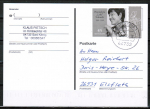 Bund 3448 als portoger. EF mit 45 Cent Hannelore / "Loki" Schmidt aus 10er-Schalter-Bogen auf Inlands-Postkarte vom Mrz-Juni 2019, codiert