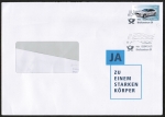 Bund 3367 Skl. (Mi. 3379) als portoger. EF mit 145 Cent Audi quattro als Skl.-Marke auf C5-Inlands-Brief von 2018-2019, ca. 23 cm lang