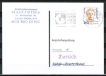 Bund 1432 als portoger. EF mit 140 Pf Frauen auf Anschriftenprfungs-Postkarte von 1993-1997, rs. Stpl.