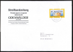Bund ATM 3.2 - fettes Posthorn - Marke zu 175 Pf als portoger. EF auf Inlands-Streifbandzeitung 100-250g von 1999, ca. 14x20 cm gro