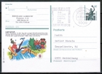 Berlin 795 als Bild-Postkarte P 128 mit eingedruckter Marke 60 Pf SWK - portoger. als Pk ins Bundesgebiet 1990-1991 gebraucht, Bild u 9/130