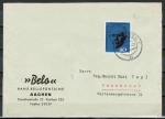 Bund 344 als portoger. EF mit 40 Pf George C. Marshall auf kleinformatigem Inlands-Brief ber 20g von 1960-1962