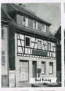 AK der Kreissparkasse Erbach mit der Zweigstelle der Sparkasse in Bad Knig, ca. 1952 / 1955