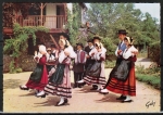 AK von Bad Knigs Partnerstadt Argentat in Frankreich, Folklore-Gruppe beim tanzen, um 1970 / 1980