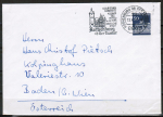 Bund 509 als portoger. EFmit 50 Pf Brandenburger Tor aus Rolle auf Auslands-Brief bis 20g von 1966-1971 nach sterreich