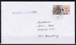 Berlin 756 als portoger. EF mit 70 Pf Jugend 1986 auf Briefdrucksache bis 20g von 1986 im Bundesgebiet mit Bund-Stempel