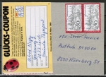 Bund 603 als portoger. MeF mit 2x 30 Pf Rothenburg auf Inlands-Postkarte von 1984, strkerer Karton