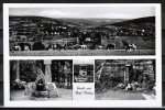 AK Bad Knig, Mehrbild-AK mit Erlenbrunnen und Gesundheitsbrunnen, gelaufen 1955