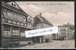 AK Bad Knig, Kur- und Badehaus mit Fafnirbrunnen, gelaufen 1912