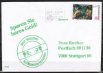 Berlin 679 als portoger. EF mit 80 Pf Otto Mueller / 2 badende Mdchen auf Brief bis 20g von 1982-1989 ins Bundesgebiet