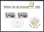 Berlin 2x 822 auf Sonderstempel-Karte - auch eine Gebhr - von 20 Pf - fr die Geflligkeitsstempelung, hier mit einem Sonderstempel auf Vorlage-Karte !