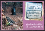 Privates Foto / selbstgebastelte AK Bad Knig / Kimbach, Franz-Zang-Gedenkstein am Friedhof, um 2012