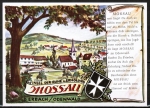 AK Mossautal / Ober-Mossau, Knstlerkarte mit Versen und Aquarell von Ober-Mossau, um 1960