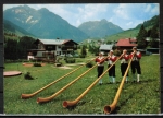 Ansichtskarte Kleinwalsertal / Hirschegg, Alphornblsergruppe Hirschegg, um 1970
